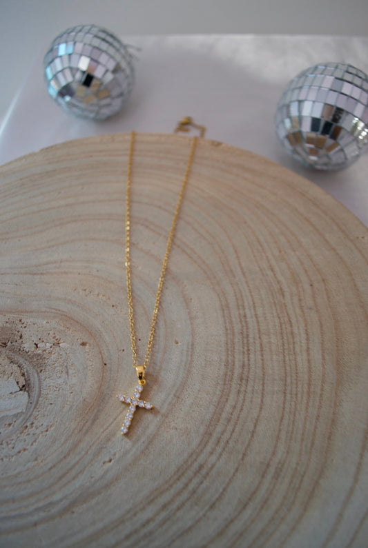Collier CROIX STRASS
