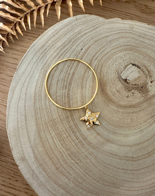 Bracelet jonc EMILIE etoile