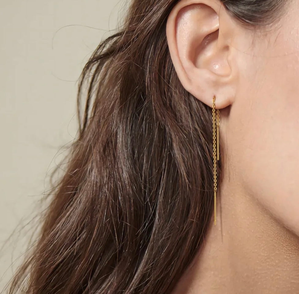 Boucles d’oreilles coulissantes