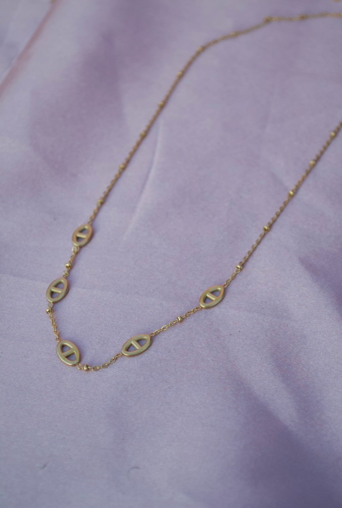 Collier maille marine CALLIE