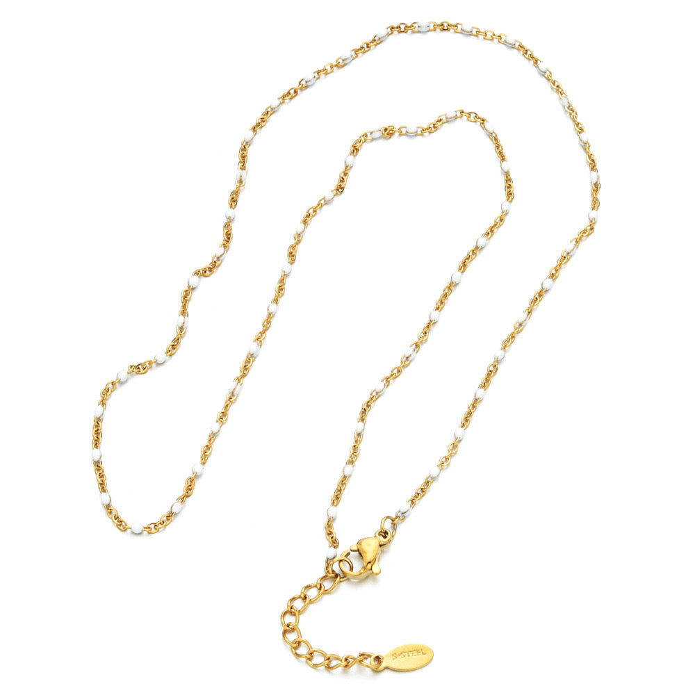 Collier perle coloré
