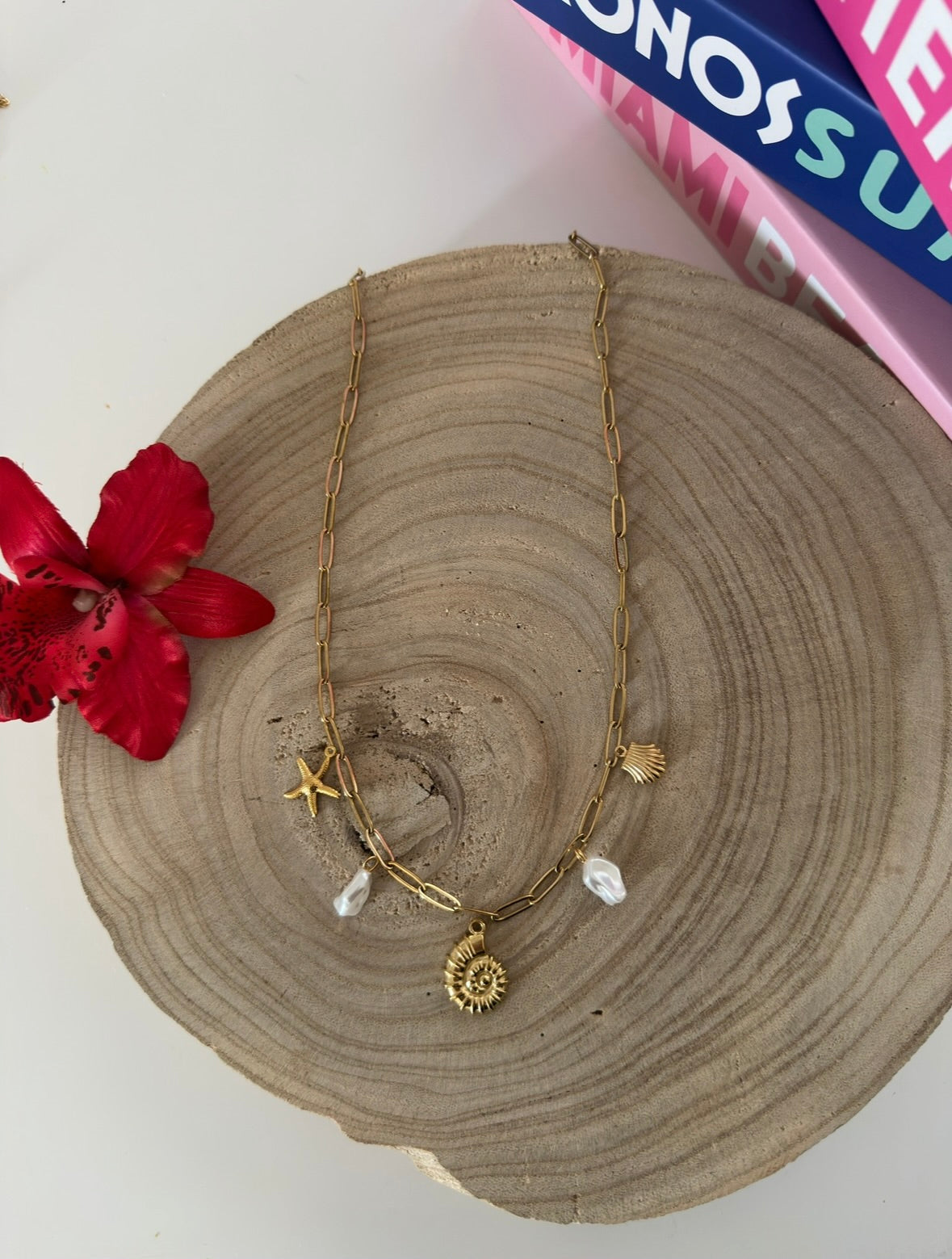 Collier Charms ROSE