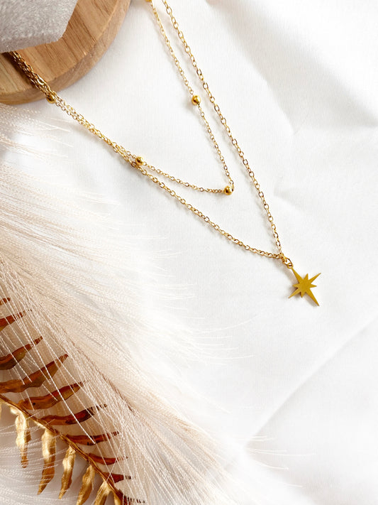 Collier double céleste