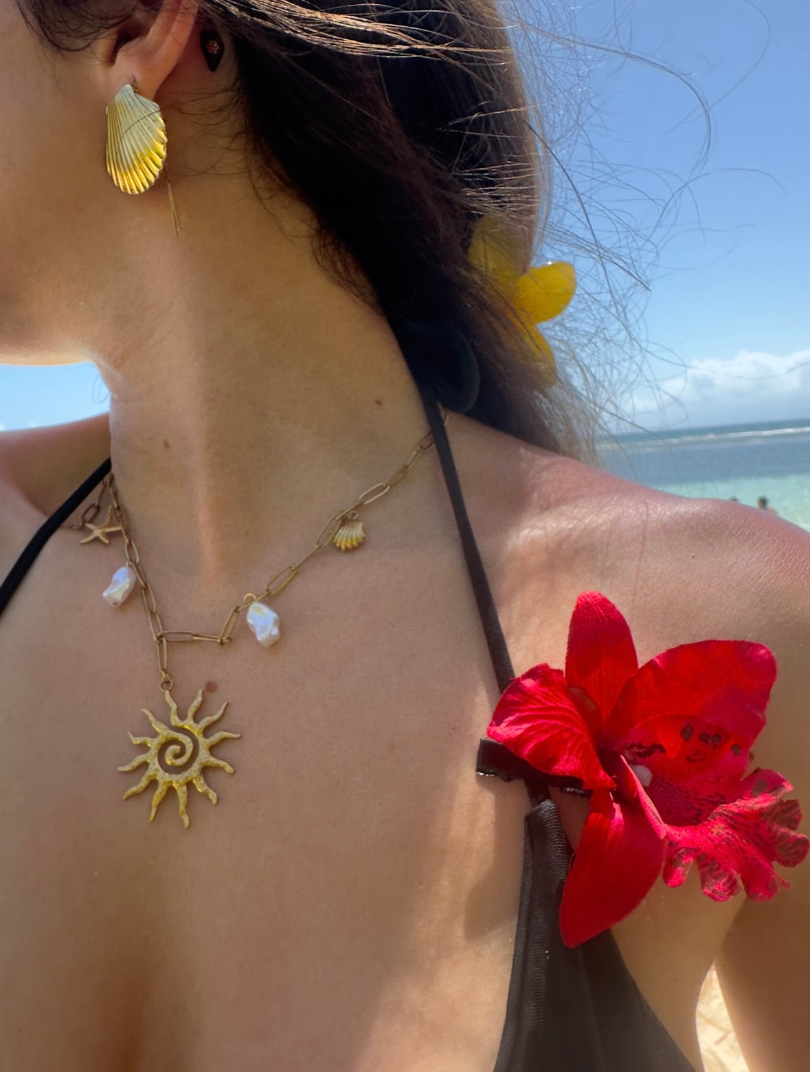 Boucles d’oreilles coquillages