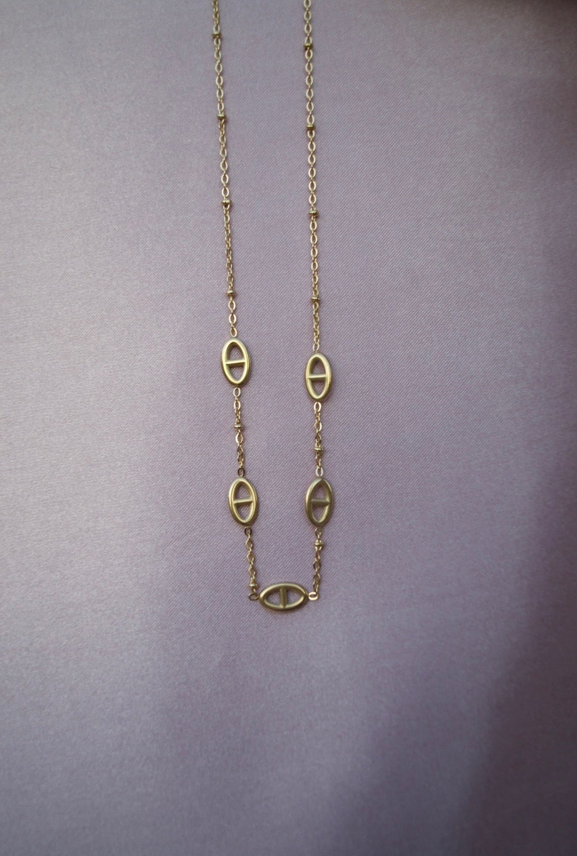 Collier maille marine CALLIE