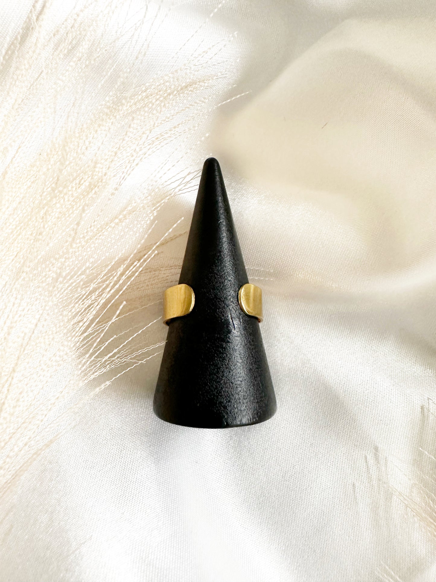 Bague fine éclair en acier inoxydable ajustable