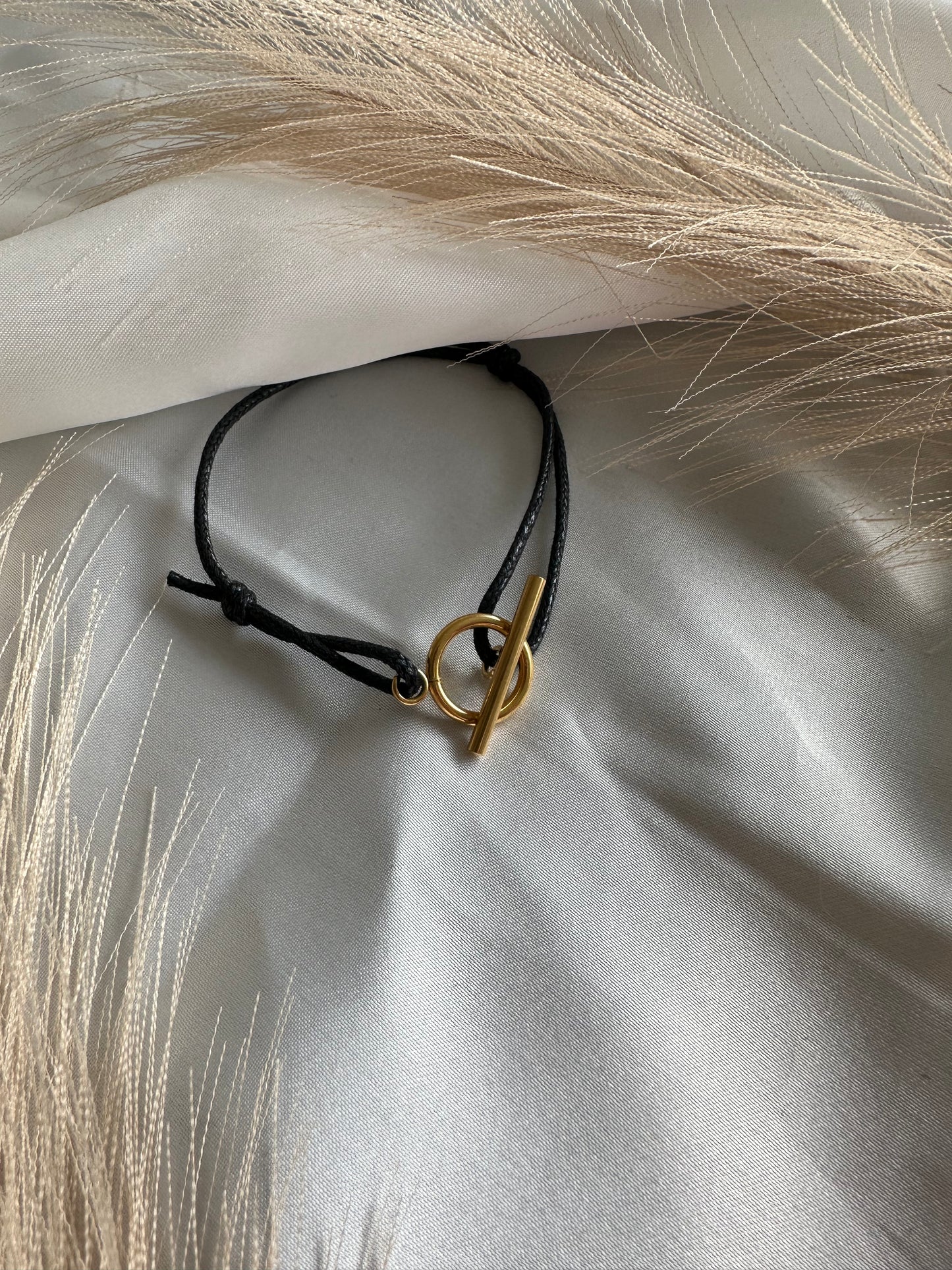 Bracelet Toggle en acier inoxydable cordon