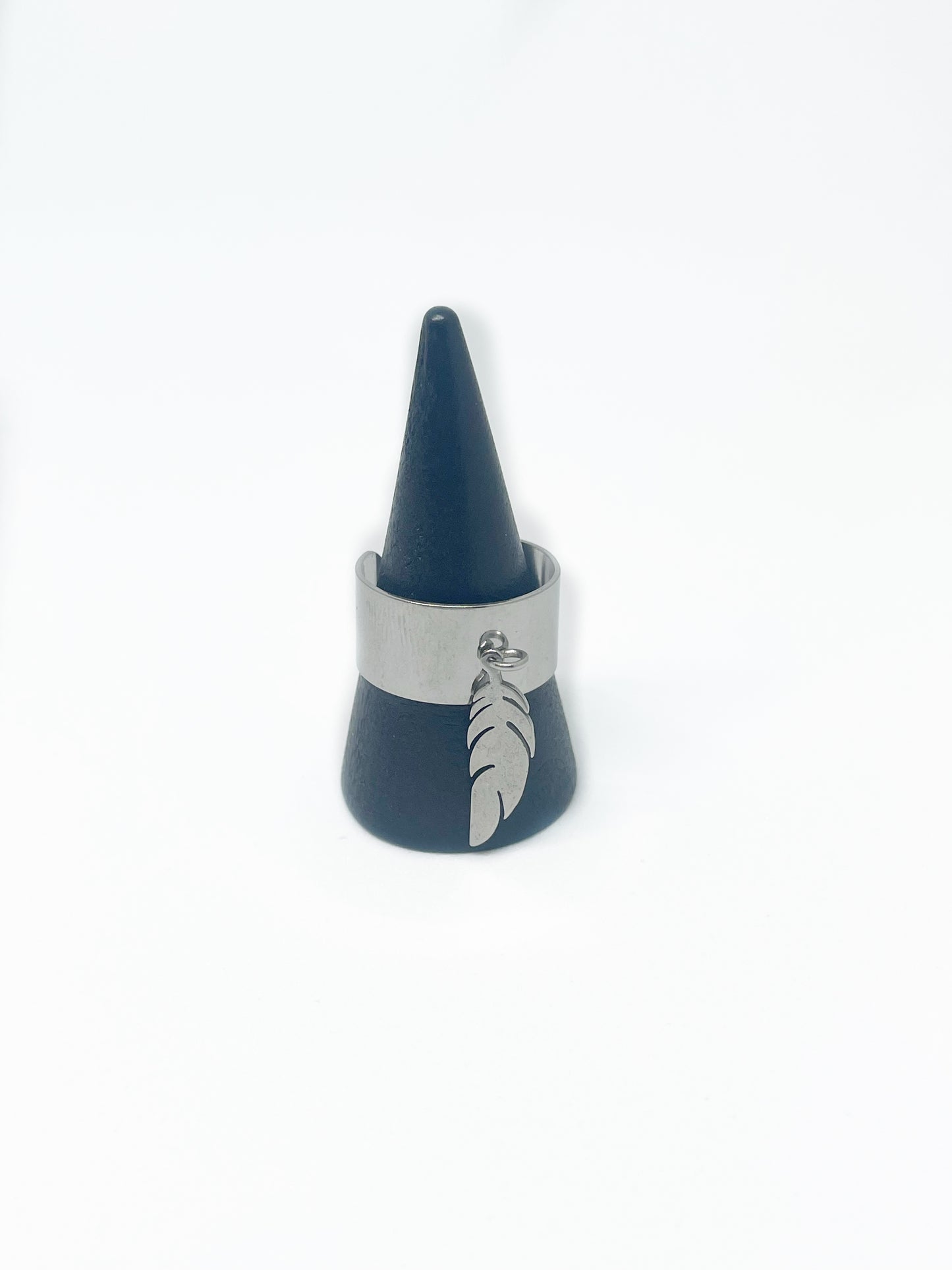 Bague PLUME en acier inoxydable ajustable