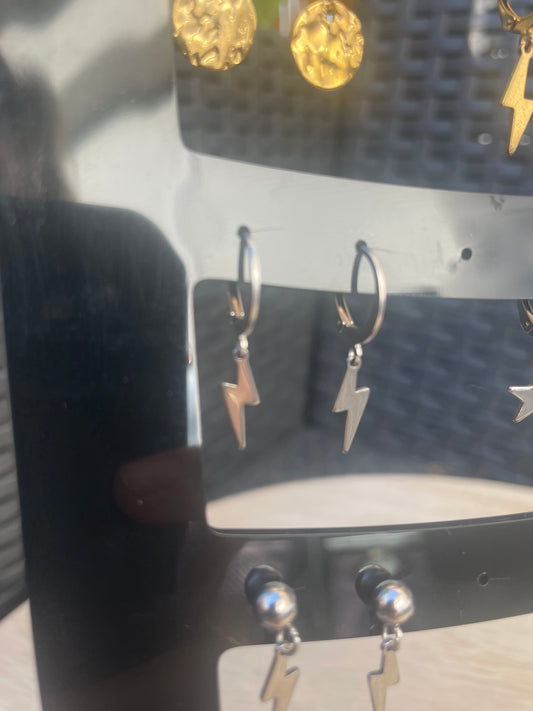 Boucles d'oreilles éclair