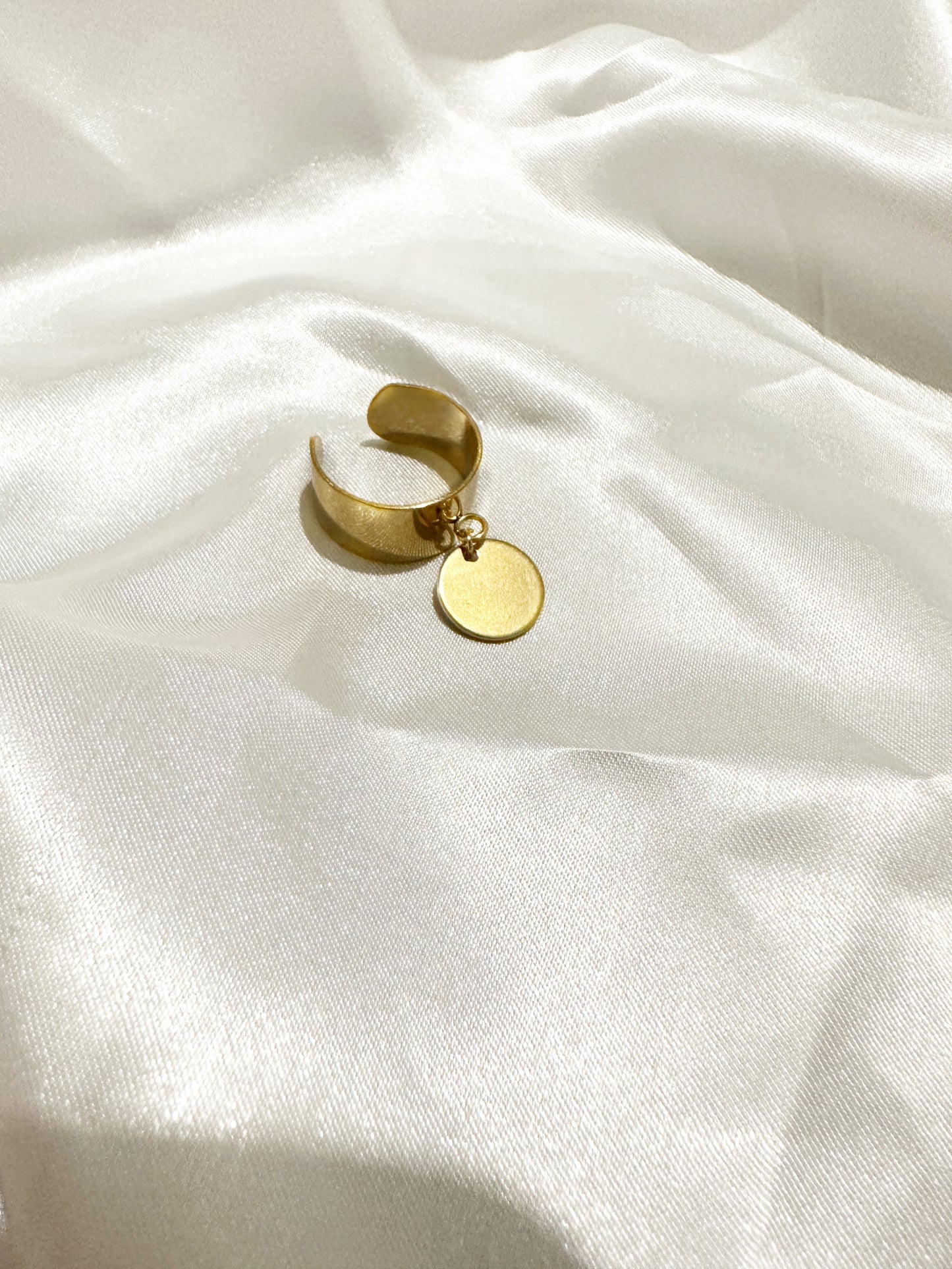 Bague CHA pastille or