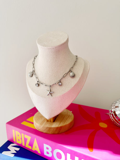 Bijoux en acier couleur argenté
