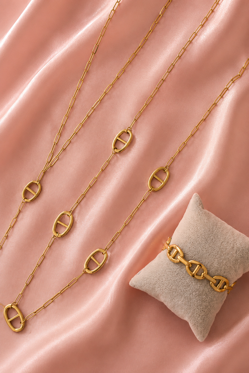 Bijoux maille marine