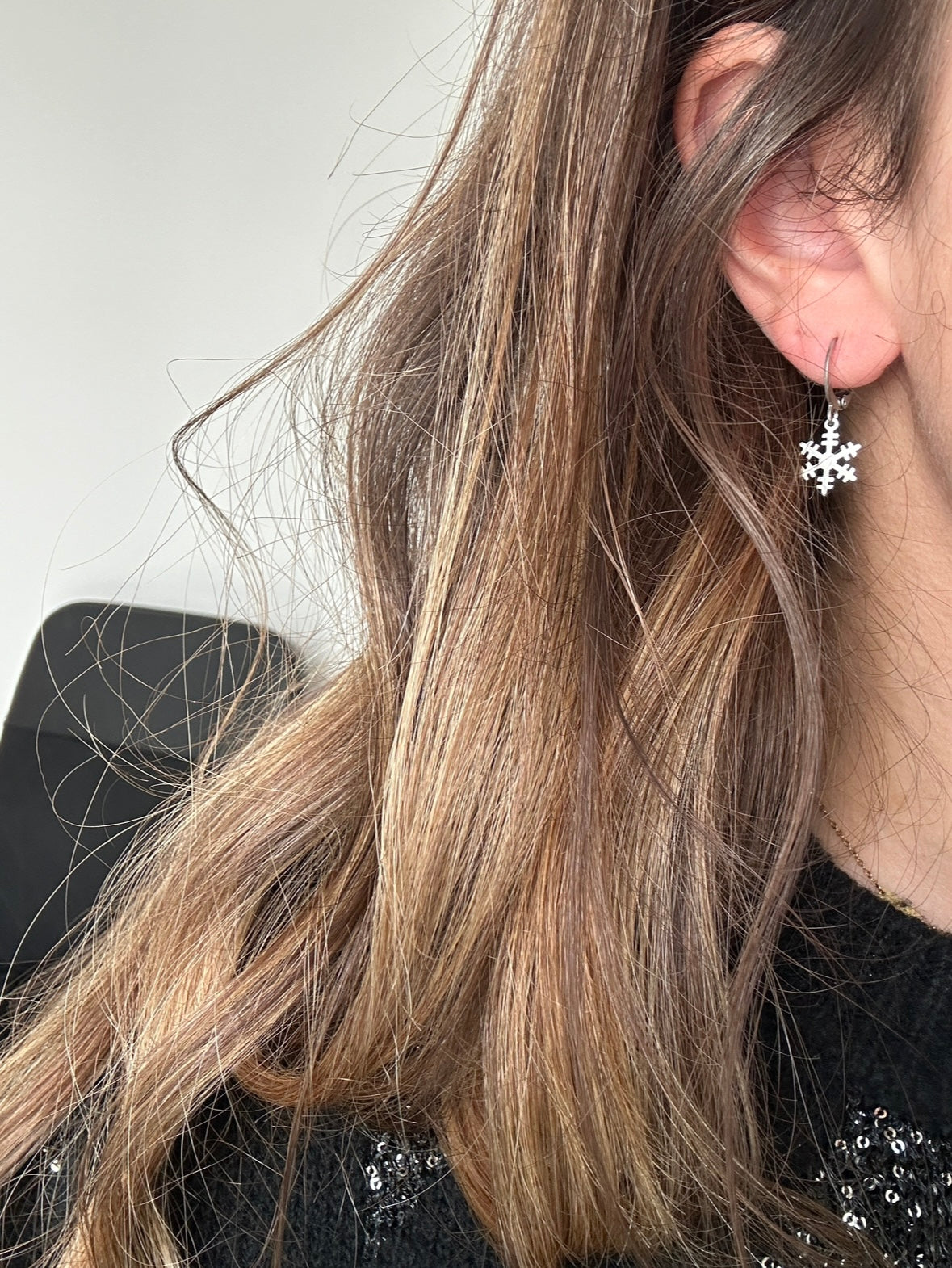 Boucles d’oreilles flocon