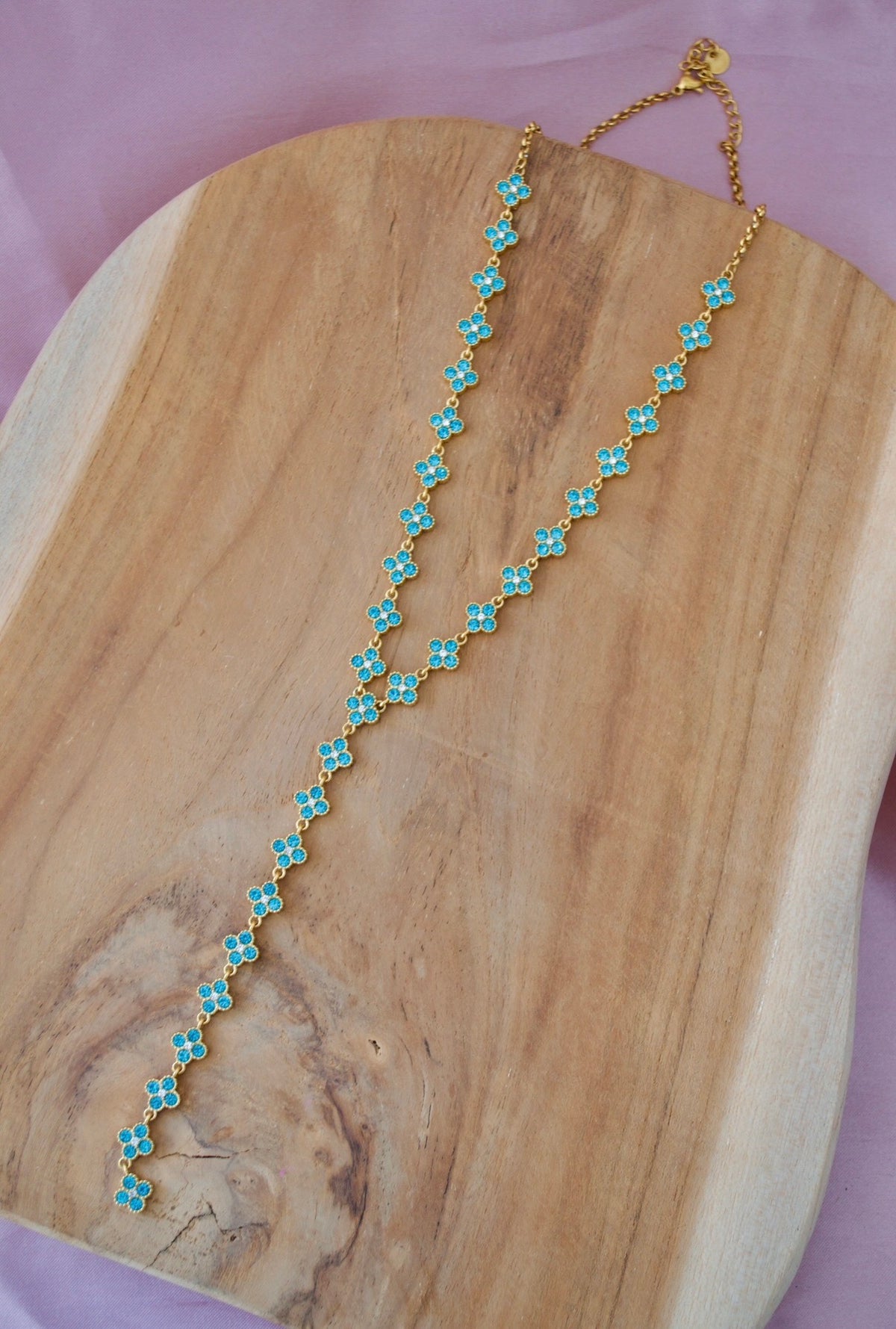 Collier LORENA bleu clair