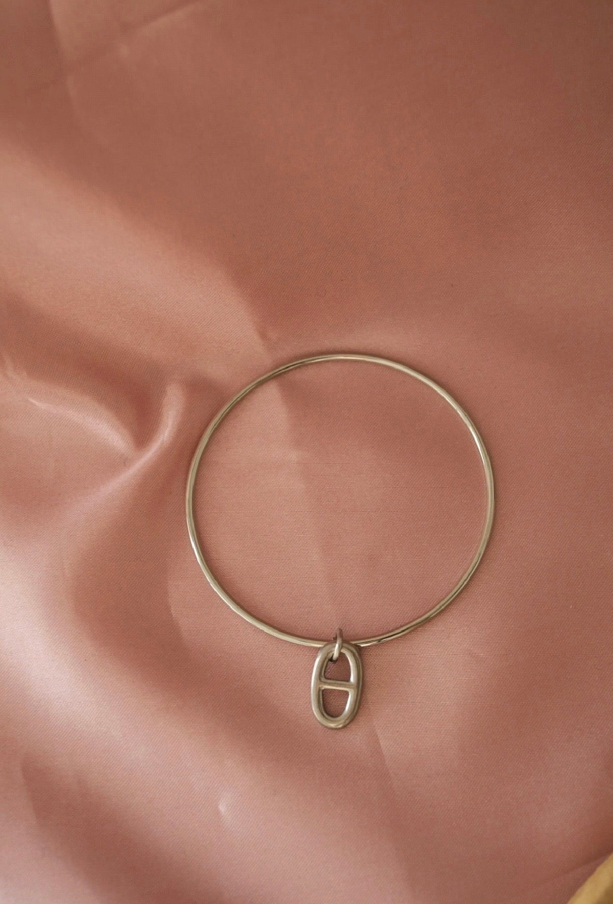 Jonc maille marine ronde