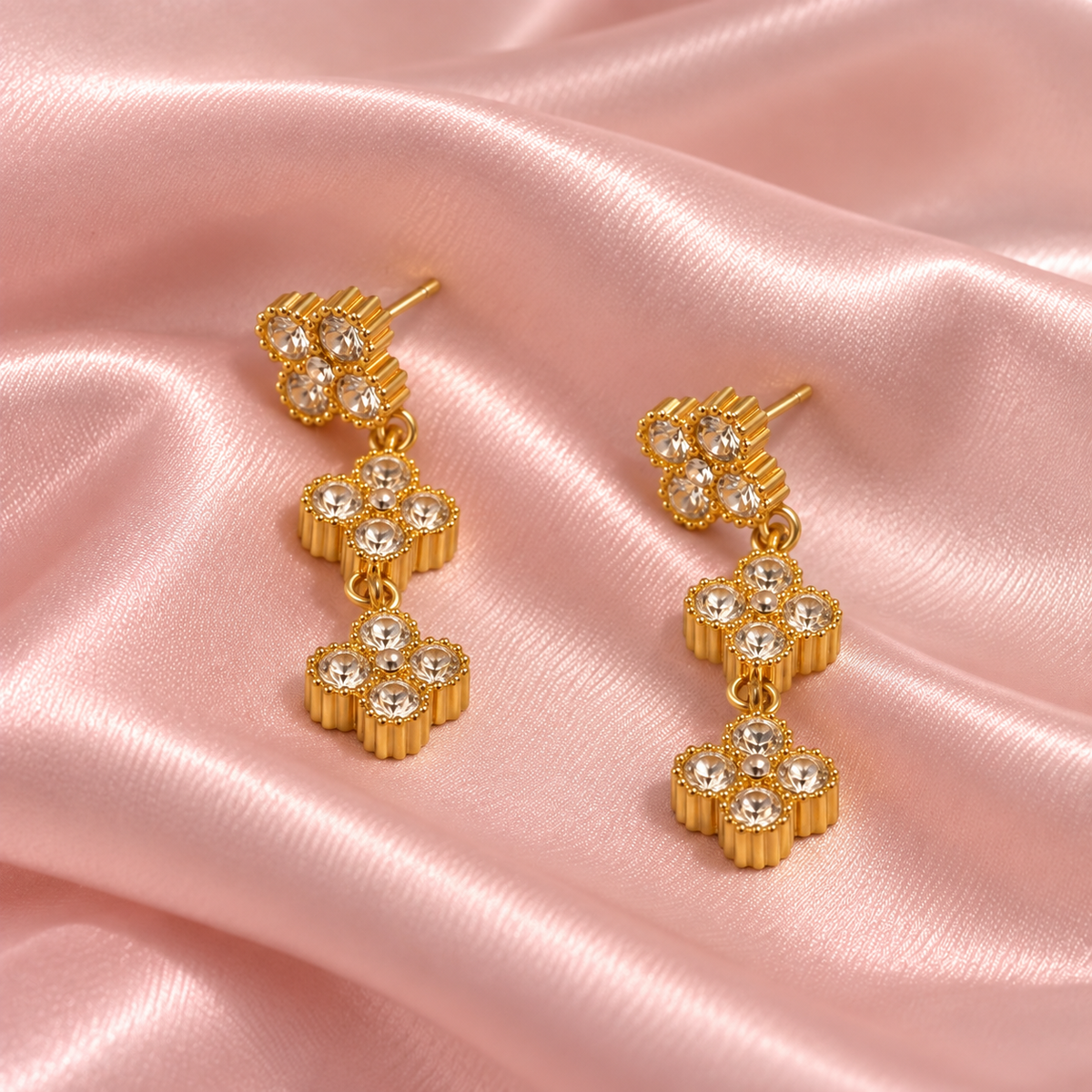 Boucles d’oreilles strass