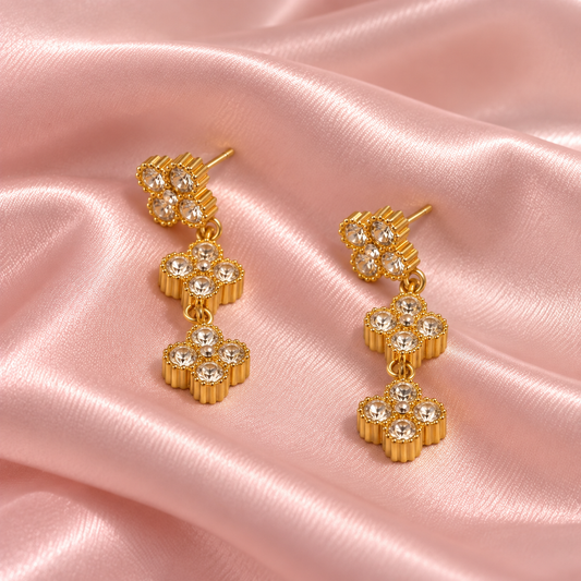 Boucles d’oreilles strass