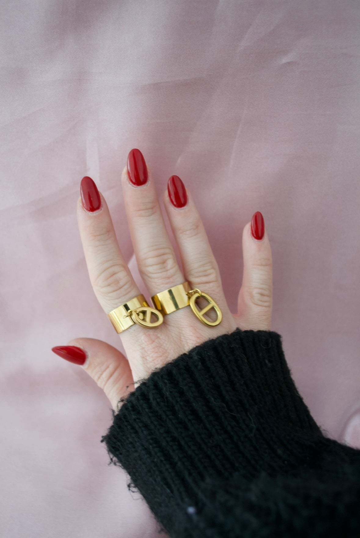 Bague maille marine