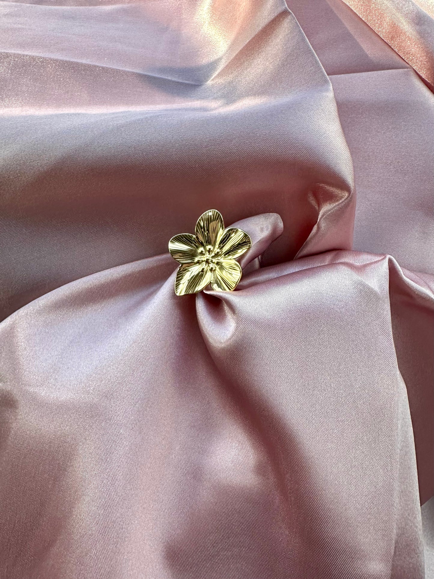 Bague fleur or