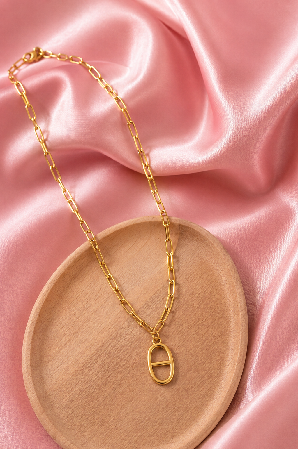 Collier maille marine