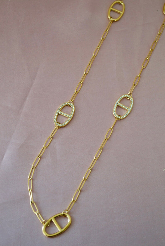 Collier LÉANE avec zircons