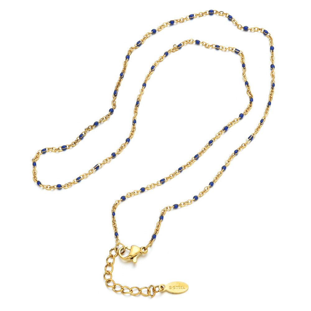 Collier perle coloré