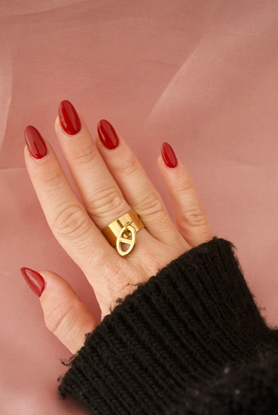 Bague maille marine