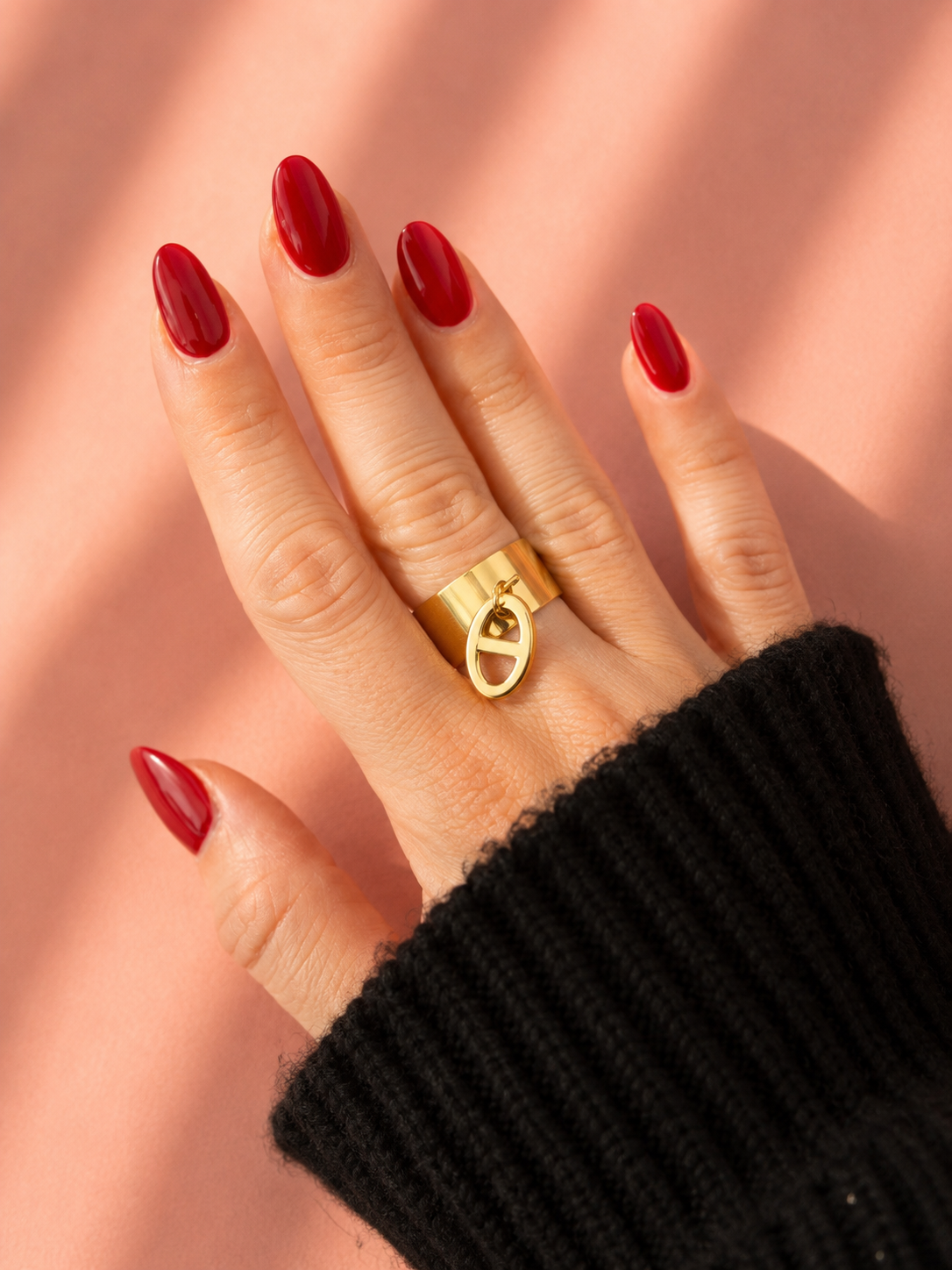 Bague maille marine