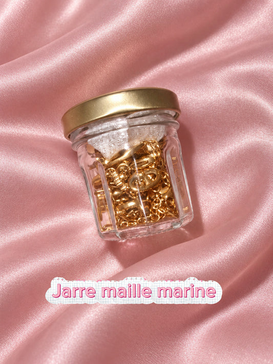 Jarre maille marine