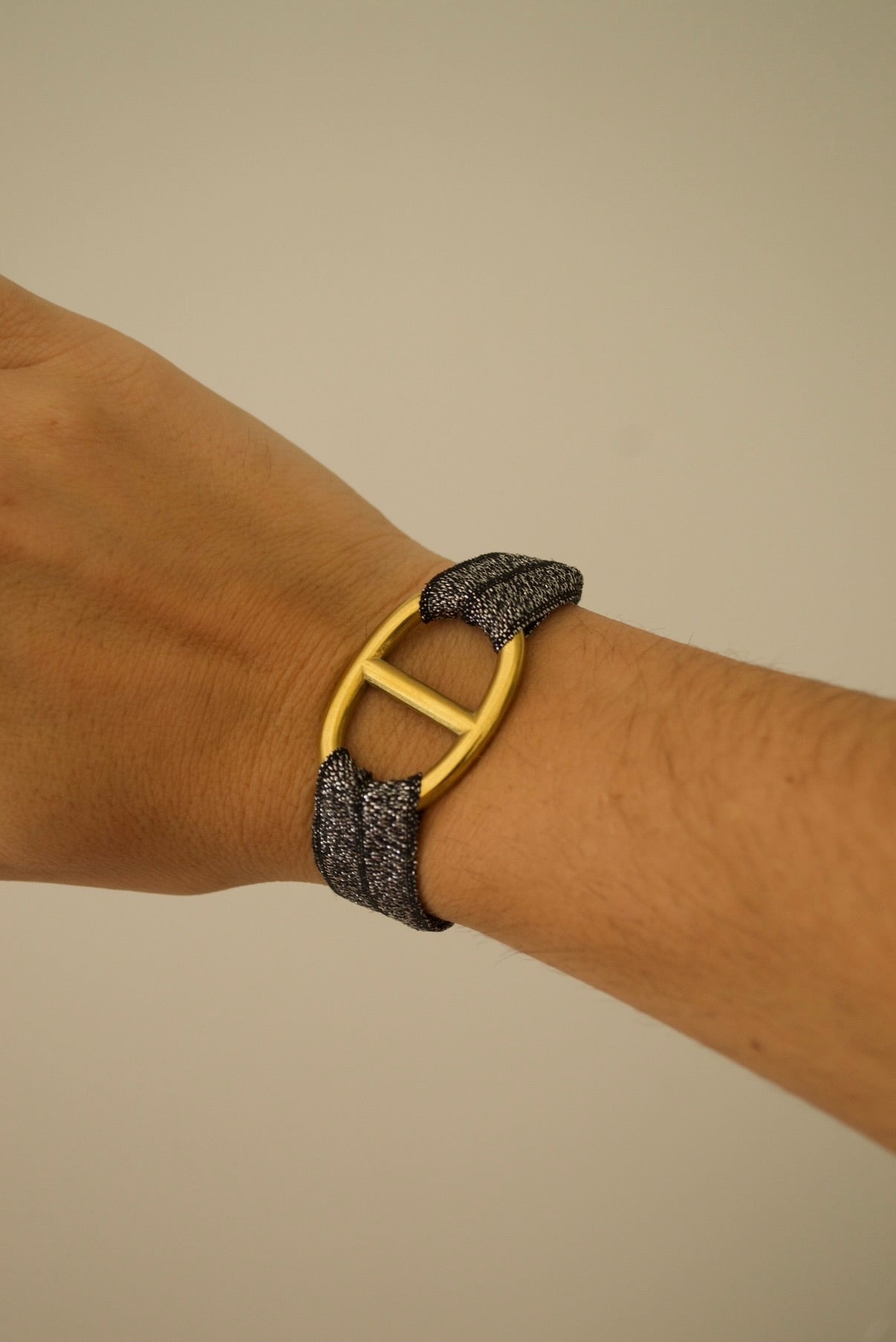 Bracelet TANIA (grosse maille marine)