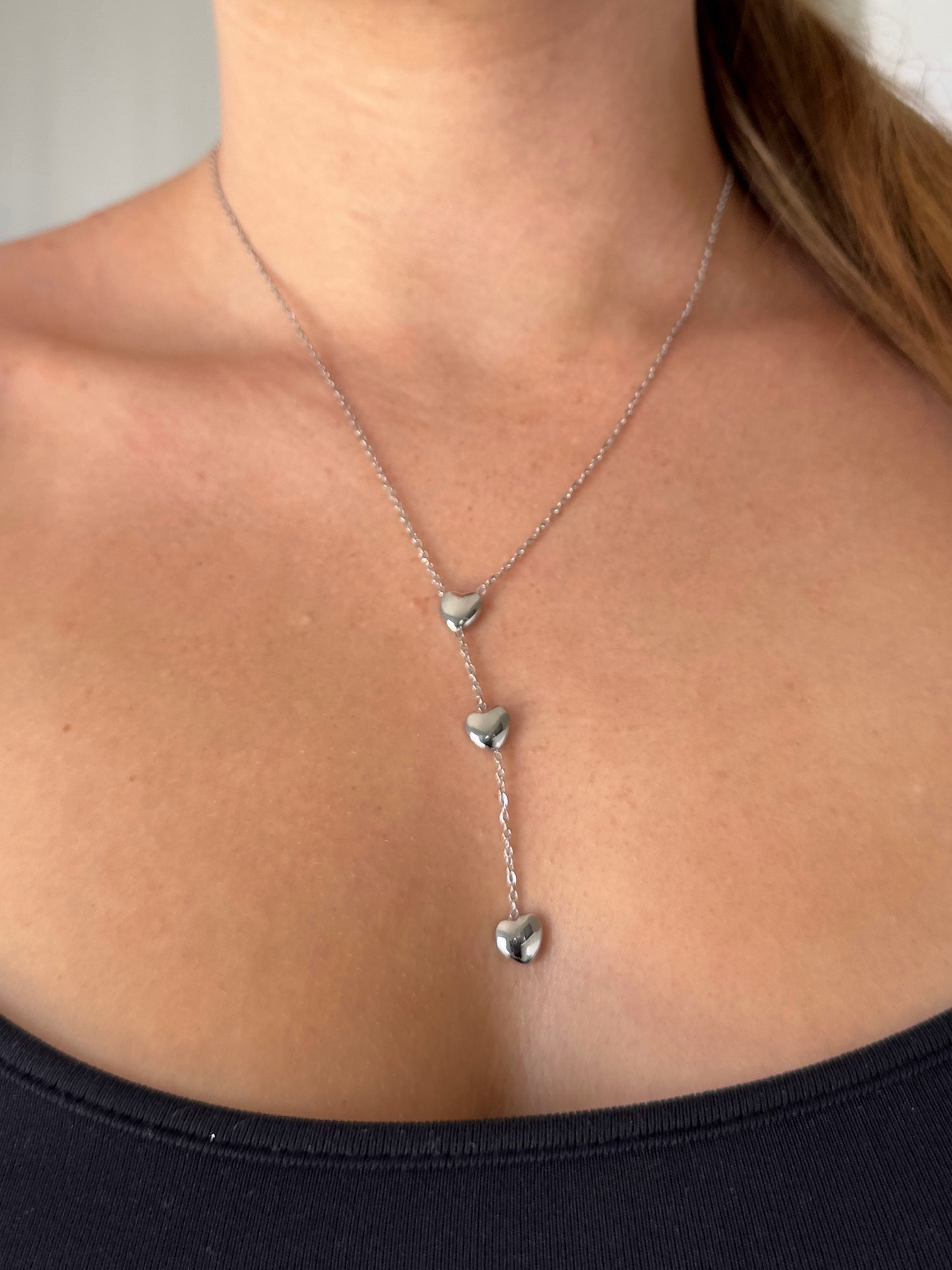 Collier Y CŒUR argent